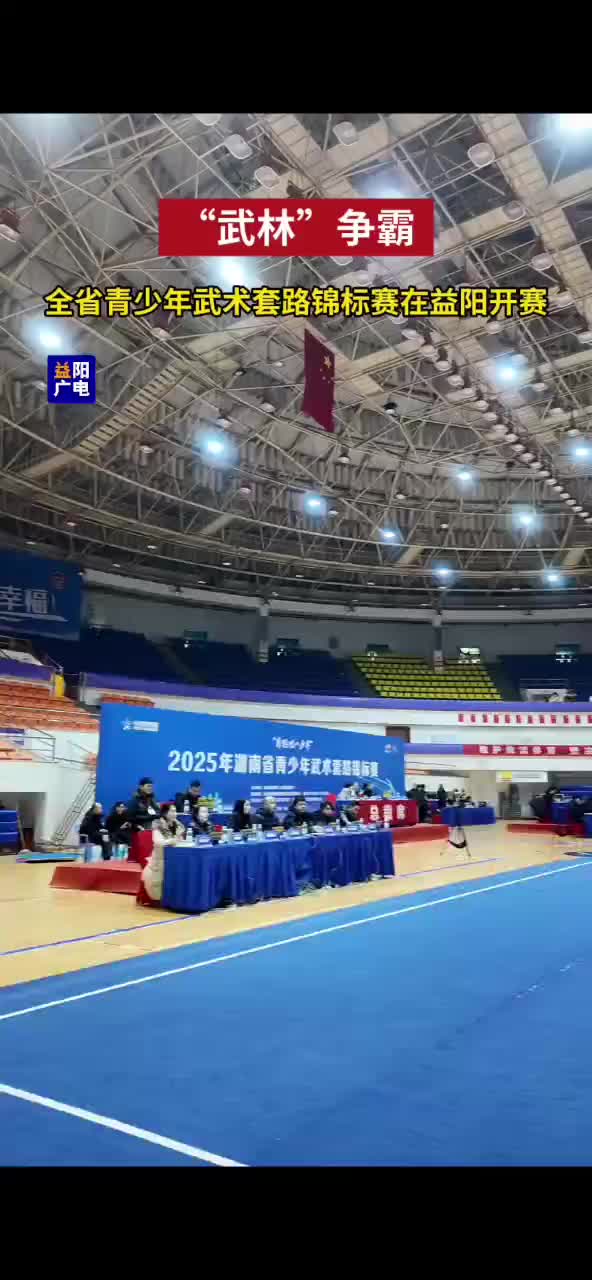 湖南全省青少年武术套路锦标赛在益阳开赛