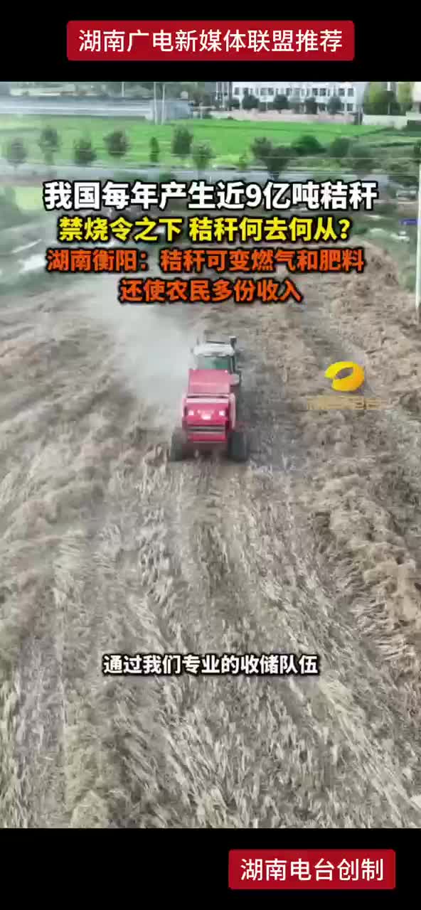 湖南衡阳：秸秆可变燃气和肥料，还使农民多份收入