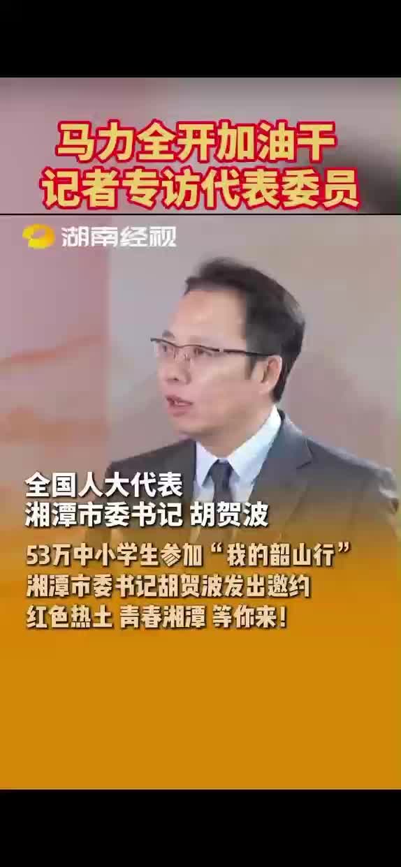 马力全开加油干记者专访代表委员