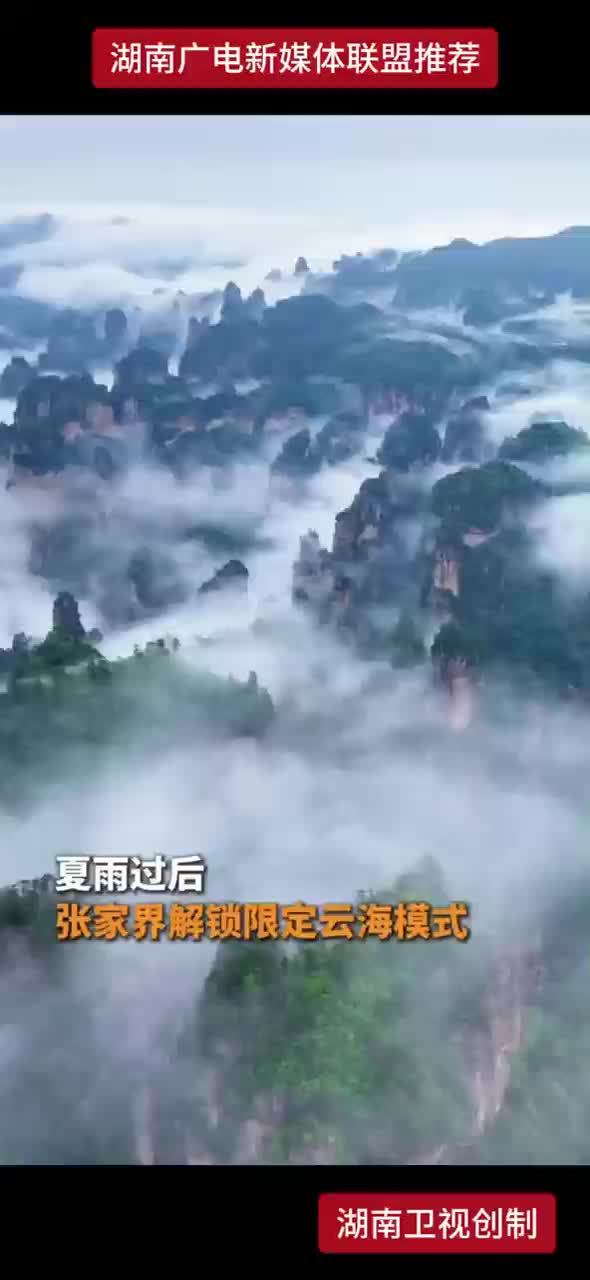 夏雨过后张家界解锁限定云海模式