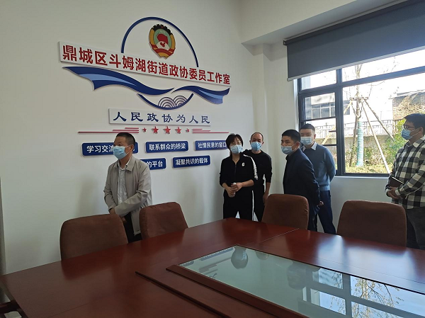 湖南省政协检查组视察斗姆湖街道政协委员工作室运行情况