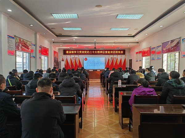 灌溪镇：召开学习贯彻党的二十大精神区委宣讲团报告会