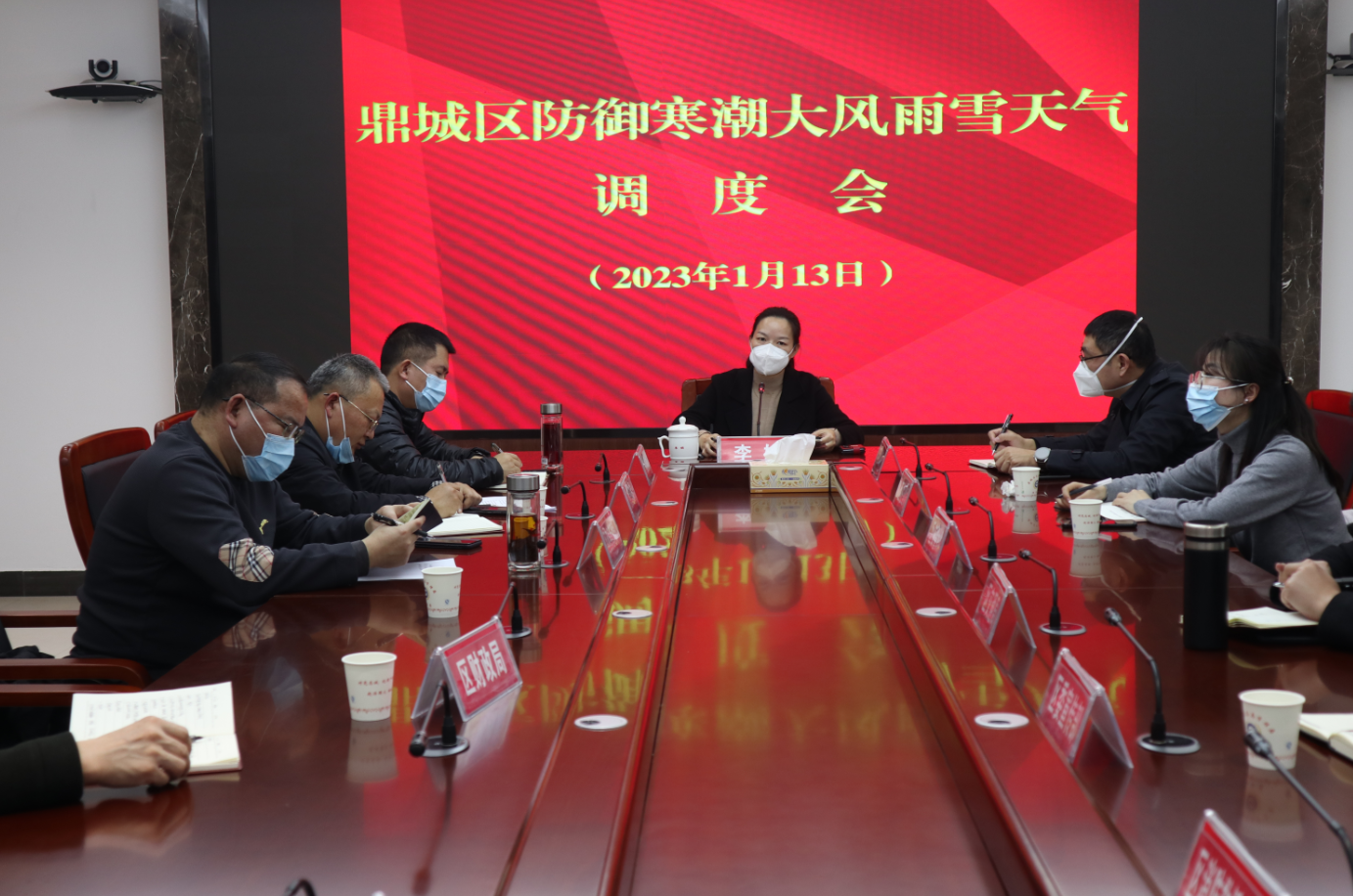 鼎城区召开防御寒潮大风雨雪天气工作调度会