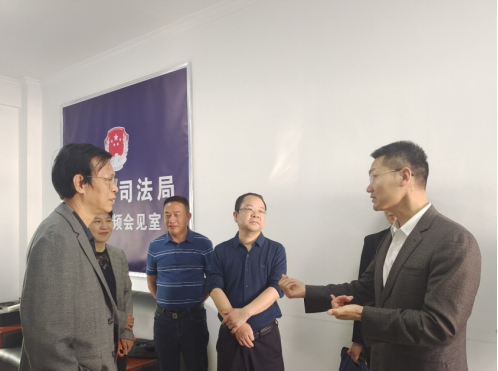 鼎城区司法局：省司法厅到鼎城区调研远程视频会见工作