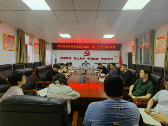 双桥坪镇：举办年轻干部座谈会暨“每月一讲”开班仪式