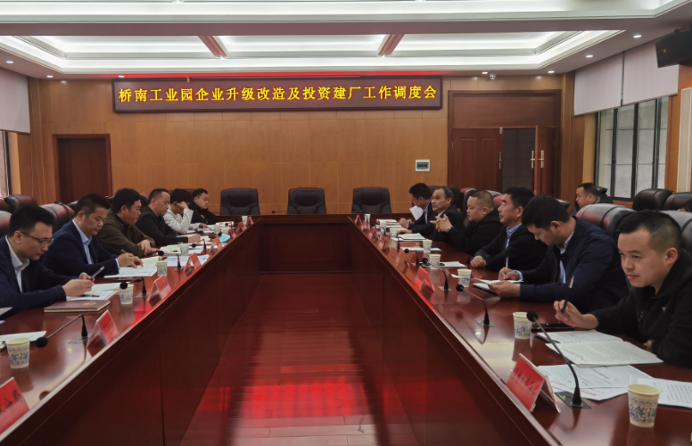 鼎城区召开桥南工业园企业升级改造及投资建厂工作调度会