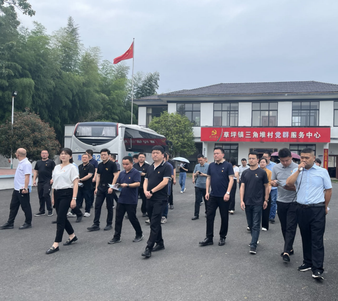 市委党校乡镇（街道）长（主任）班学员来草坪镇开展调研