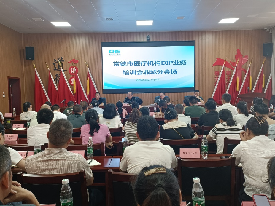 鼎城区医保局组织召开全区医疗机构 DIP培训会议