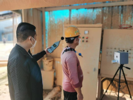 鼎城区疾控中心对多家企业开展职业病危害因素监测工作