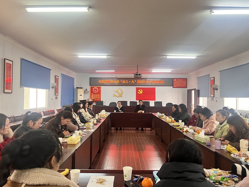 石板滩镇：开展“庆三八”镇村妇女干部座谈会