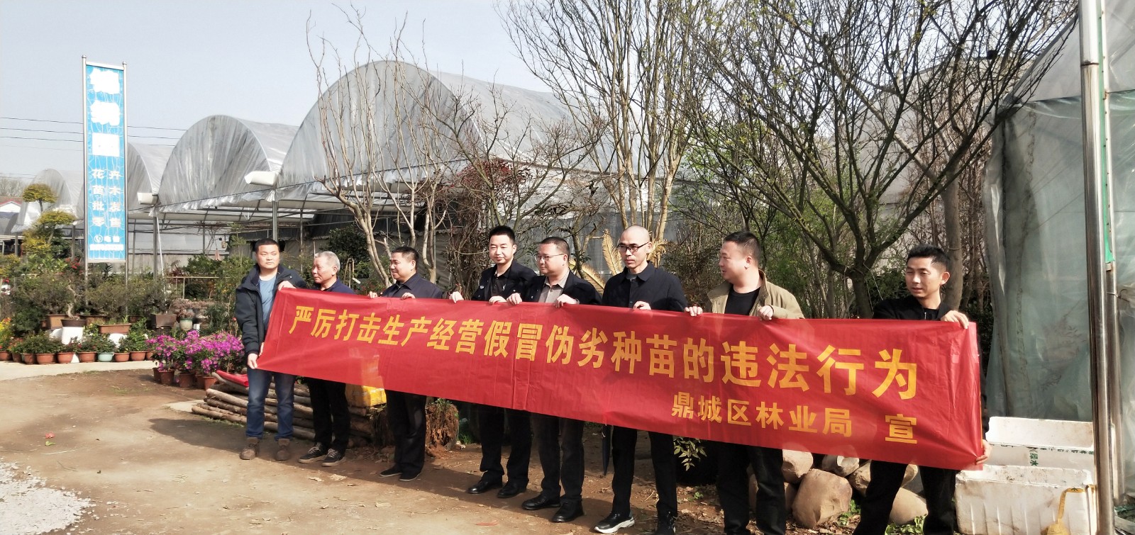 鼎城区林业局开展林草种苗市场执法暨造林现场质量检查