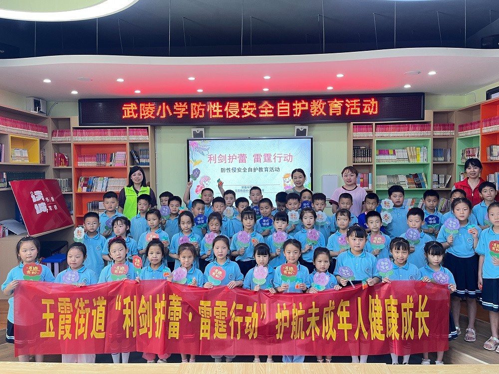 玉霞街道：“利剑护蕾”走进武陵小学