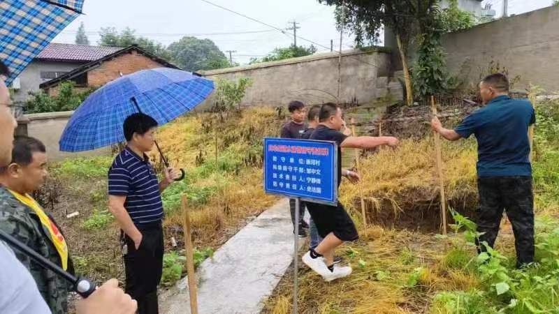 韩公渡镇：逆雨而行 干群同心共筑防汛“安全堤坝”