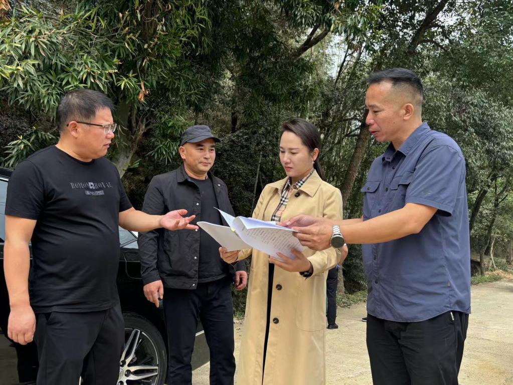 鼎城区领导督导检查花岩溪管理处秸秆禁烧工作