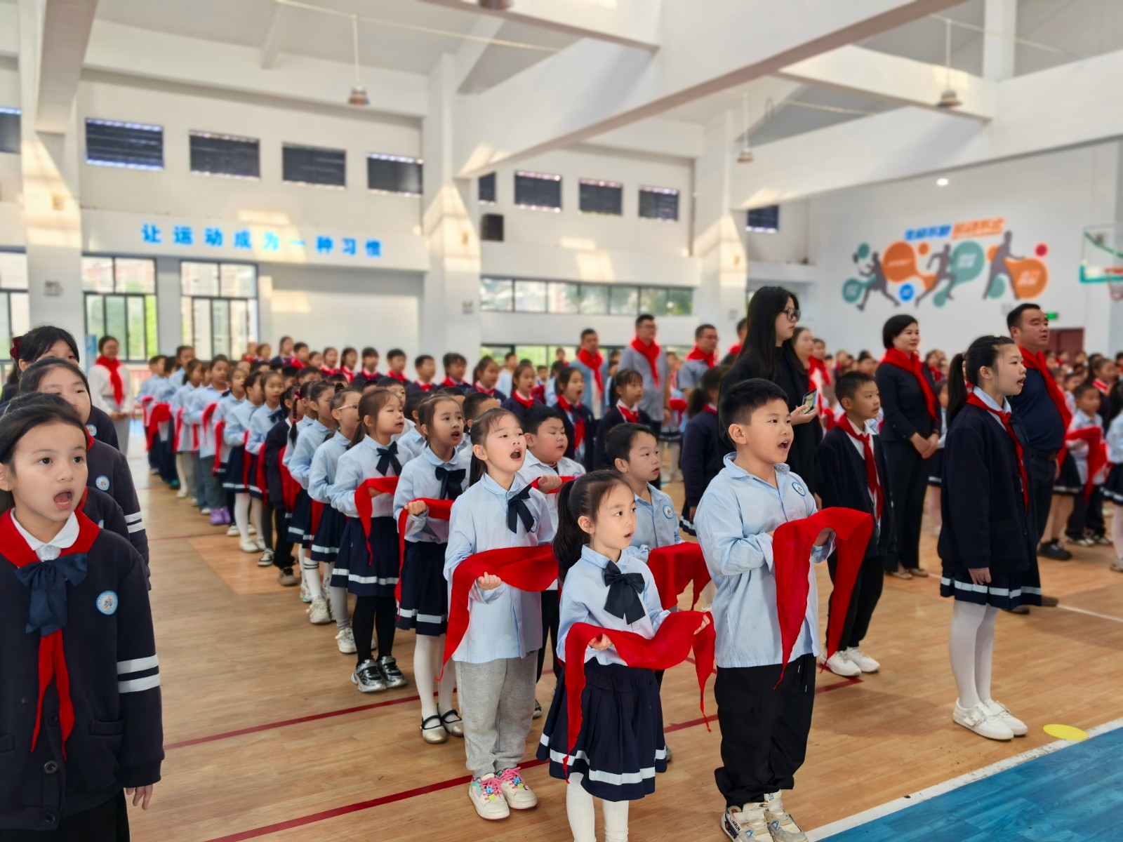 鼎城区永安小学： 童心向党领巾飘 星火传递好队员