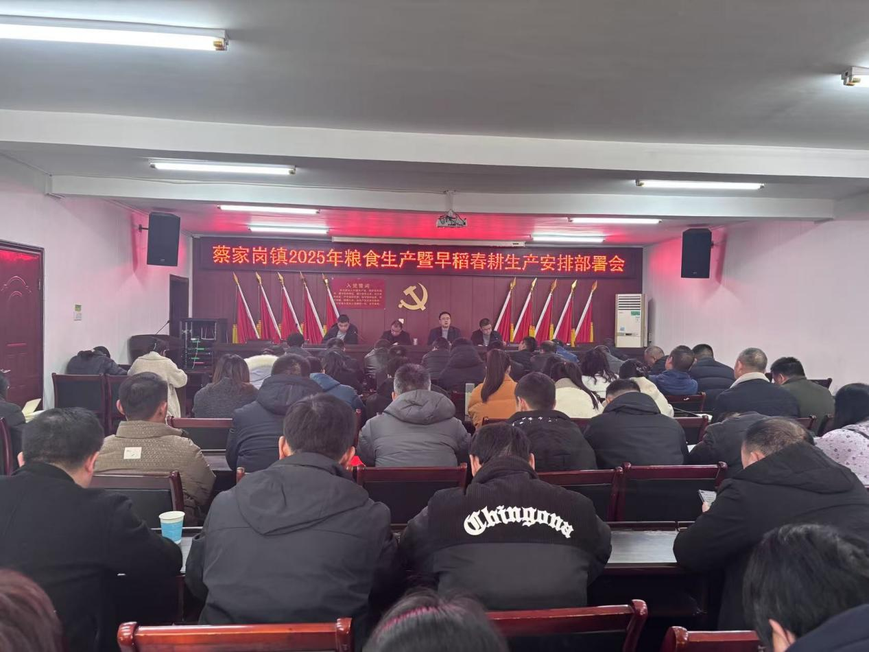 蔡家岗镇：提前部署抢先机，打好春耕“主动仗”