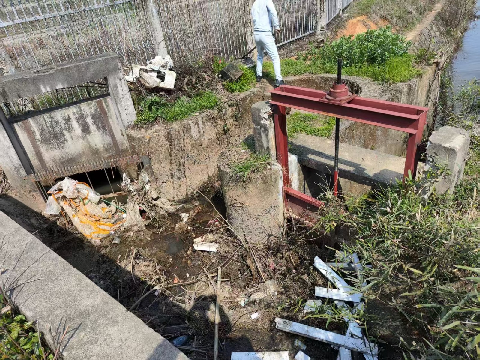 斗姆湖街道：清运渠道垃圾，助力春耕生产