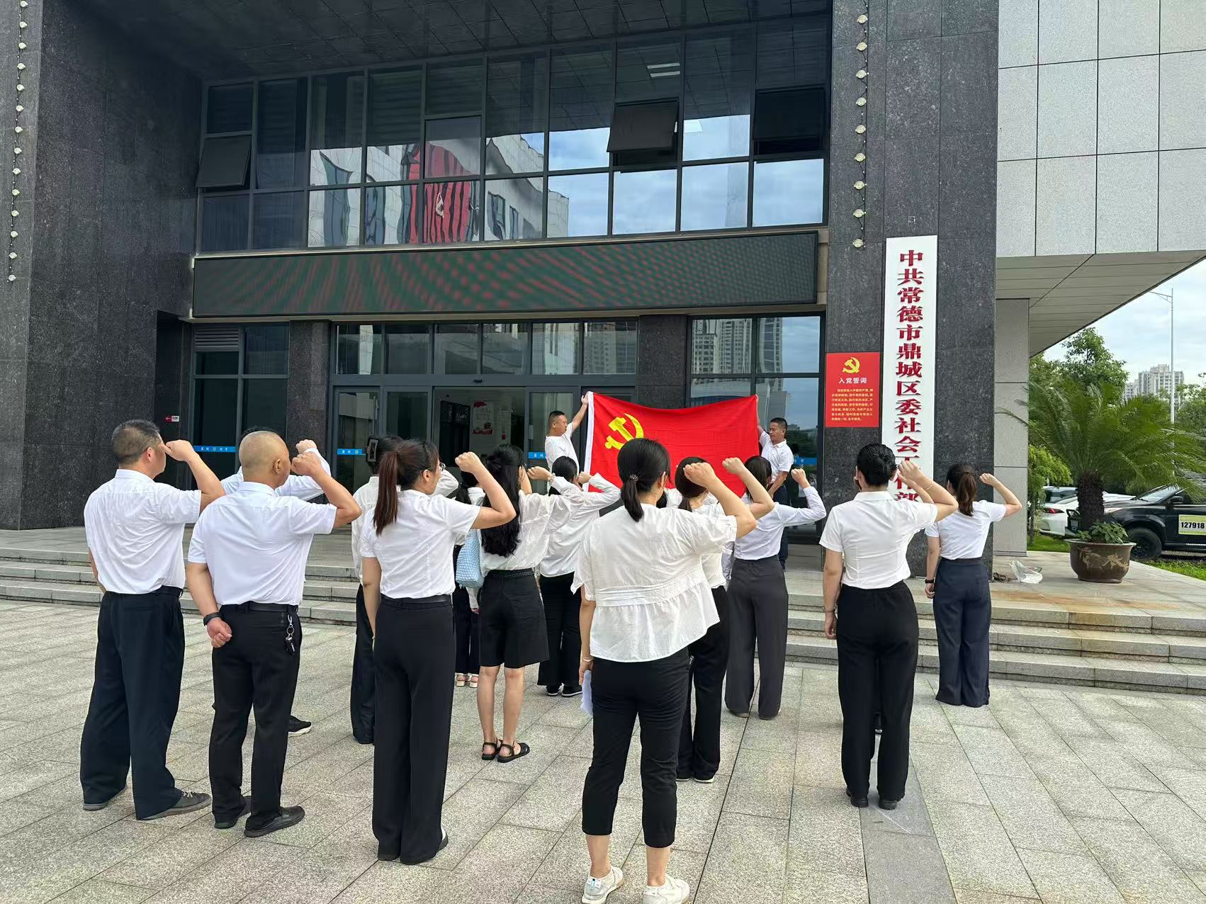坚定理想信念，永葆初心使命——鼎城区开展新兴领域新入党党员集中宣誓活动