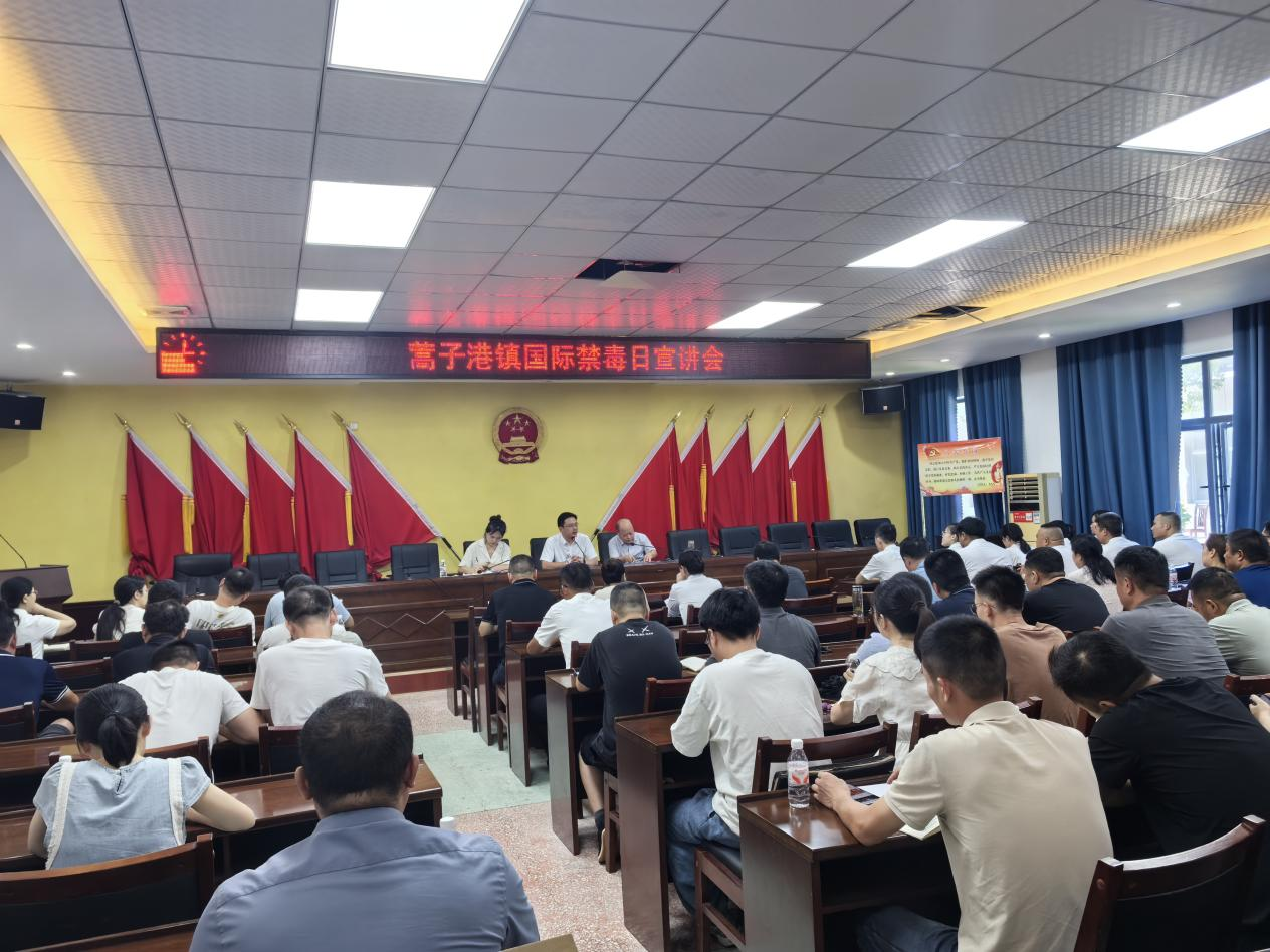 蒿子港镇：筑牢禁毒防线 守护无毒家园