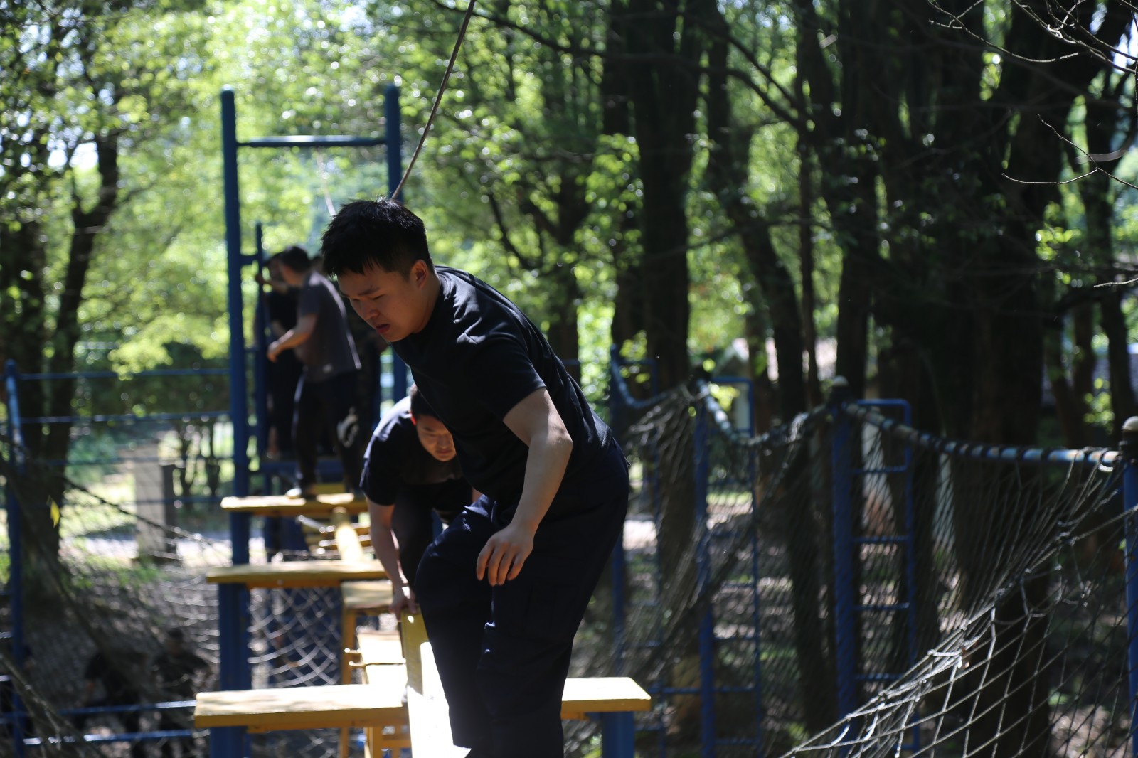 鼎城公安开展青年民警心理行为训练活动