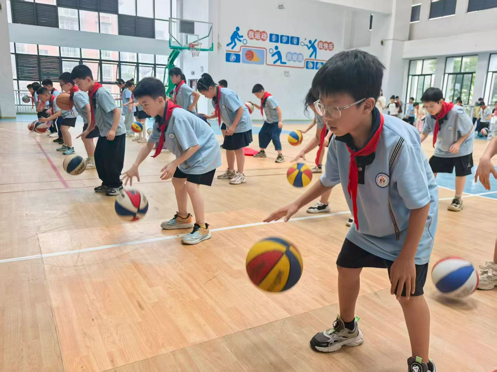 鼎城区永安小学：跃动篮球操 少年竞风采