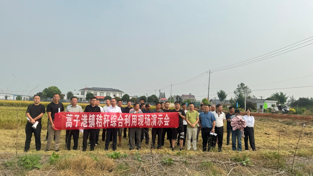 蒿子港镇：现场观摩“划重点” 秸秆还田变“资源”
